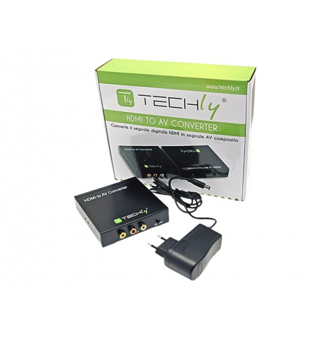 TECHLY 301672 Konwerter adapter HDMI na RCA Composite video + audio stereo L/R F/F