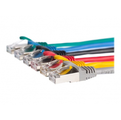Kabel NETRACK BZPAT2F5E krosowy RJ45, oslonka zalewana, kat. 5e FTP, 2m szary