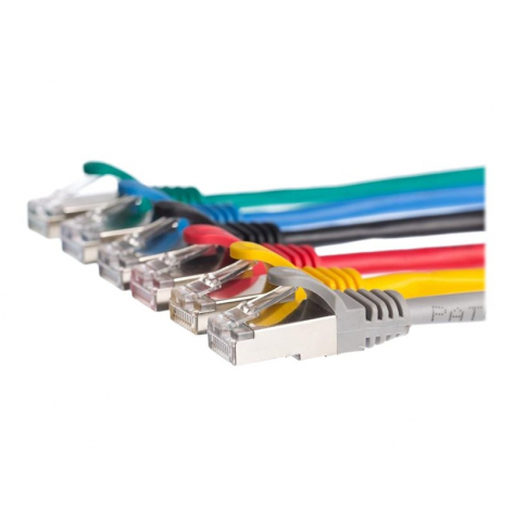 Kabel NETRACK BZPAT2F5E krosowy RJ45, oslonka zalewana, kat. 5e FTP, 2m szary