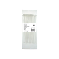 Opaska zaciskowa QOLTEC 52195 2.5x200 100szt nylon UV Biala