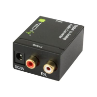 Konwerter TECHLY 301139 cyfrowe Toslink SPDIF, coaxial audio na analog stereo RCA L/R