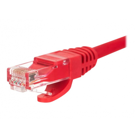 Kabel NETRACK BZPAT26R krosowy RJ45, oslonka zalewana, kat. 6 UTP, 2m czerwony