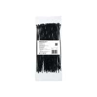 Opaska zaciskowa QOLTEC 52194 2.5x200 100szt nylon UV Czarna