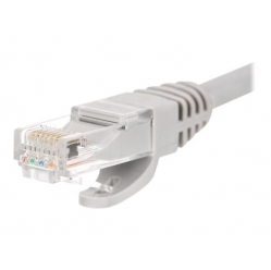 Kabel NETRACK BZPAT25U5E krosowy RJ45, oslonka zalewana, kat. 5e UTP, 25m szary