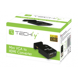 TECHLY 026517 Konwerter adapter VGA + 3,5mm audio na HDMI M/F