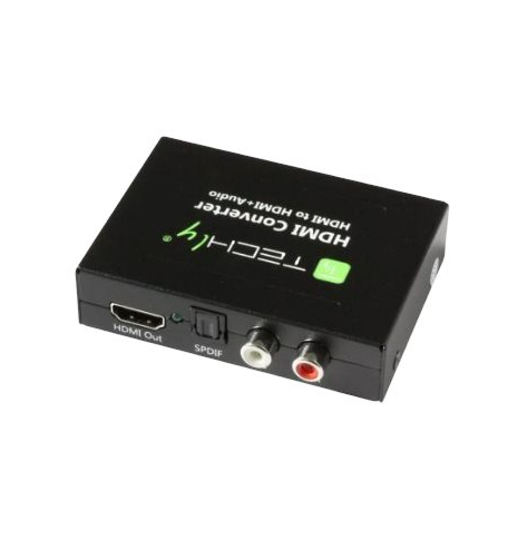 TECHLY 025732 HDMI audio extractor RCA R/L SPDIF Toslink 2.0 CH / 5.1 CH
