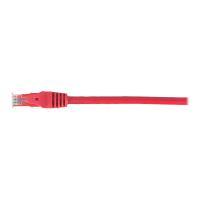Kabel NETRACK BZPAT1UR krosowy RJ45, oslonka zalewana, kat. 5e UTP, 1m czerwony