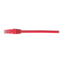 Kabel NETRACK BZPAT1UR krosowy RJ45, oslonka zalewana, kat. 5e UTP, 1m czerwony