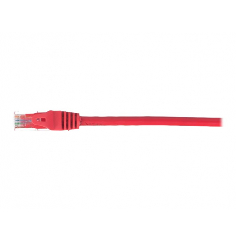 Kabel NETRACK BZPAT1UR krosowy RJ45, oslonka zalewana, kat. 5e UTP, 1m czerwony