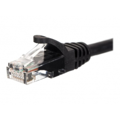 Kabel NETRACK BZPAT1UK krosowy RJ45, oslonka zalewana, kat. 5e UTP, 1m czarny