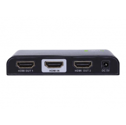 TECHLY 023974 Rozdzielacz AV splitter HDMI 2.0 1x2 UHD 4Kx2K 3D zasilanie AC