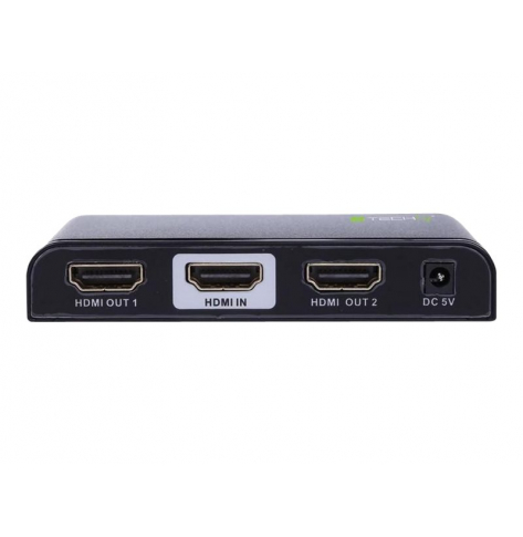 TECHLY 023974 Rozdzielacz AV splitter HDMI 2.0 1x2 UHD 4Kx2K 3D zasilanie AC