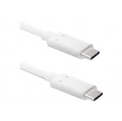 Kabel QOLTEC 50508 USB-C 3.1 m 1m biały