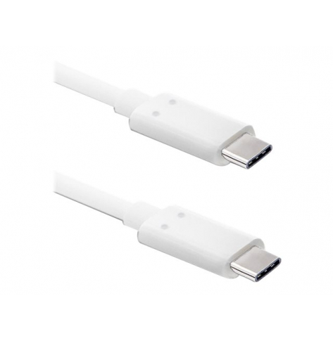 Kabel QOLTEC 50508 USB-C 3.1 m 1m biały