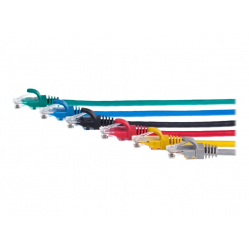 Kabel NETRACK BZPAT16Y krosowy RJ45, oslonka zalewana, kat. 6 UTP, 1m żółty