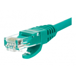 Kabel NETRACK BZPAT16G krosowy RJ45, oslonka zalewana, kat. 6 UTP, 1m zielony