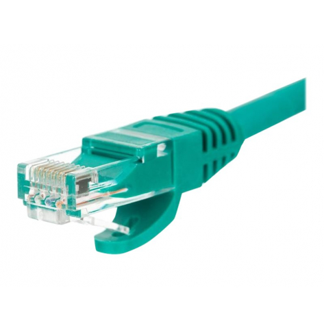 Kabel NETRACK BZPAT16G krosowy RJ45, oslonka zalewana, kat. 6 UTP, 1m zielony