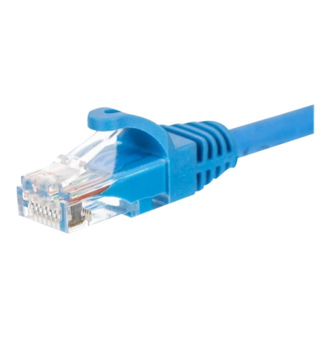 Kabel NETRACK BZPAT15UB krosowy RJ45, oslonka zalewana, kat. 5e UTP, 15m niebieski