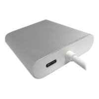 Kabel QOLTEC 50410 Adapter USB-C 3.1 / VGA F + USB-A 3.0 F + RJ45 F + PD