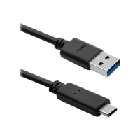 Kabel QOLTEC 50363 USB-C 3.1 m / USB-A 3.0 m 1.8m czarny