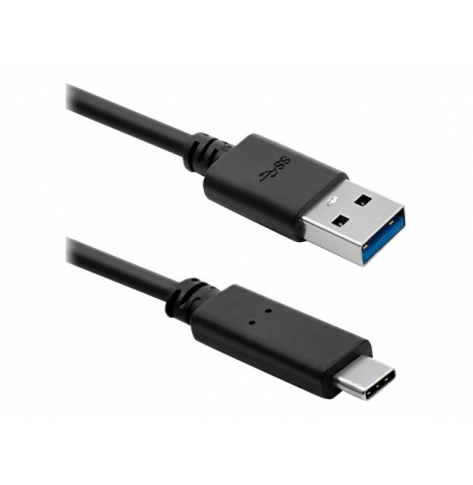 Cable QOLTEC 50363 USB 3.1 C m USB 3.0 A m 1.8m czarny