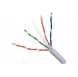 Kabel QOLTEC 50359 sieciowy skrętka UTP CAT6 305m PVC szary