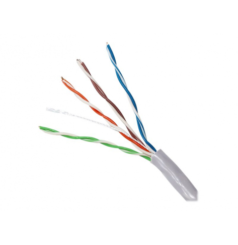 Kabel QOLTEC 50358 sieciowy skrętka UTP CAT5E 305m PVC szary
