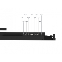 LENOVO ThinkVision T86 86inch VA UHD 16:9 60Hz 400 cd/m2 8ms 4xHDMI DP VGA AV USB-C USB-B, RJ45 Bluetooth Camera
