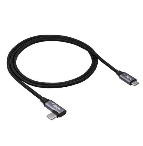Kabel AKYGA USB AK-USB-54 USB-C m / USB-C m Angle 2.0 60W 1m