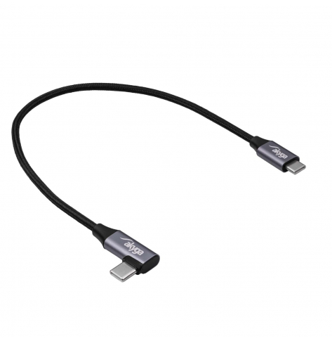 Kabel AKYGA USB AK-USB-53 USB-C m / USB-C m Angle 2.0 60W 0.3m