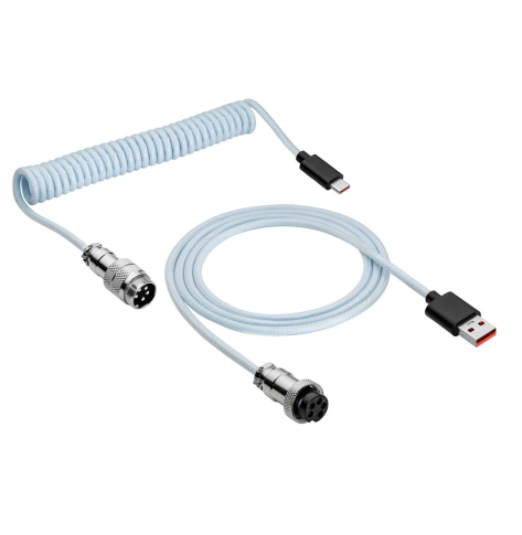 Kabel AKYGA USB AK-USB-48 USB A m / USB type C m Spiralny Aviator ver. 2.0 3m