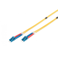 Kabel DIGITUS światłowodowy LC/LC dplx SM 9/125 OS2 LSOH 5m żółty
