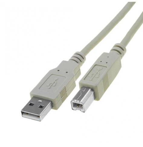 Kabel ASM AK-300105-050-E USB2,0 A m / B m 5,0m bezowy UL