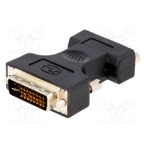 Kabel ASM AK-320504-000-S ASSMANN Adapter DVI-I DualLink Typ DVI-I (24+5)/DSUB15 M/z czarny