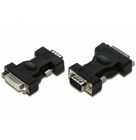 Kabel DIGITUS Adapter DVI-I DualLink 1080p FHD Typ DVI-I (24+5)/DSUB15 (VGA) z/M czarny