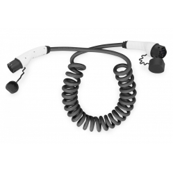 Kabel DIGITUS EV zasilający przedłużający trzy fazy, spiralny 400V 32A 7.5m Type 2 to Type 2