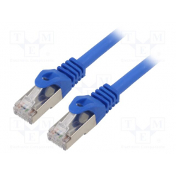 Kabel GEMBIRD PP6A-LSZHCU-B-2M RJ45 kat. 6A SFTP LSZH 2m niebieski