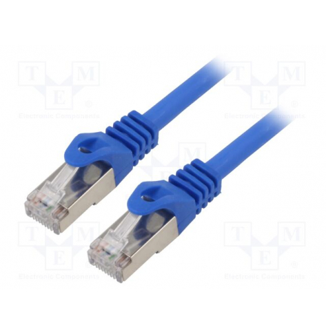 Kabel GEMBIRD PP6A-LSZHCU-B-2M RJ45 kat. 6A SFTP LSZH 2m niebieski