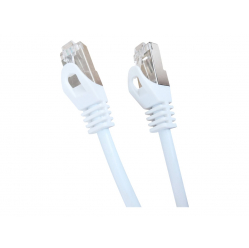 Kabel GEMBIRD PP6A-LSZHCU-W RJ45 cat.6A SFTP LSZH 0.25m biały