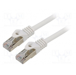 Kabel GEMBIRD RJ45 cat.6A SFTP LSZH 0.5m biały