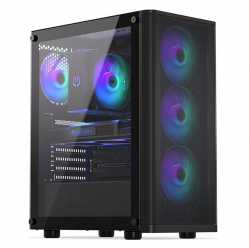 ZESTAW GAMINGOWY - Monitor ASUS TUF Gaming + Komputer do GIER RGB Ryzen 7 5700 X RTX 5060 32GB SSD 1TB WiFi W11