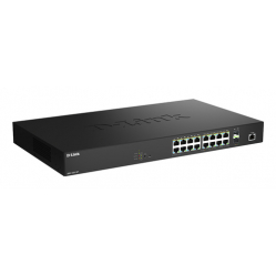 Switch D-LINK 16 Ports 2.5Gbps PoE9 0W+ 2 Ports 10G SFP+ Smart Managed