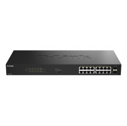 Switch D-LINK 16 Ports GE PoE 30W + 2 Ports SFP Unmanaged 240W