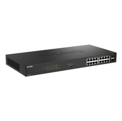 Switch D-LINK 16 Ports GE PoE 30W + 2 Ports SFP Unmanaged 240W