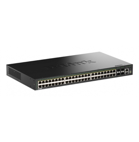 Switch D-LINK 48 Ports GE PoE 30W + 4 Ports 10G SFP+ Smart Managed 370W