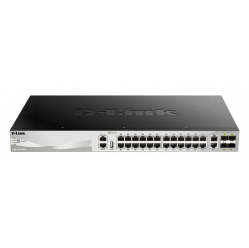 Switch D-LINK L3 Light 24 Gigabit Ports 2 10GBASE-T Ports 4 10GbE SFP+ Ports Physical Stack Up To 9 Units
