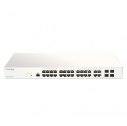 Switch D-LINK Nuclias 28xGE-ports PoE+ Smart Managed incl 4x1G Combo 370Ww 1Yr Lic