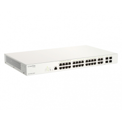 Switch D-LINK Nuclias 28xGE-ports PoE+ Smart Managed incl 4x1G Combo 370Ww 1Yr Lic