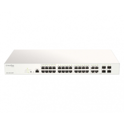 Switch D-LINK Nuclias 28xGE-ports PoE+ Smart Managed incl 4x1G Combo 370Ww 1Yr Lic