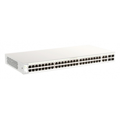 Switch D-LINK Nuclias 52xGE-ports PoE+ Smart Managed incl 4x1G Combo 370Ww 1Yr Lic